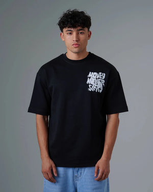 Relaxed Black T-shirt - Rovit