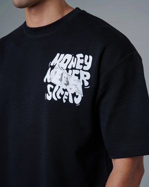 Relaxed Black T-shirt - Rovit