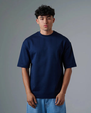 Relaxed Navy T-shirt - Rovit