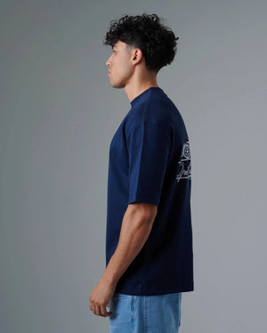 Relaxed Navy T-shirt - Rovit