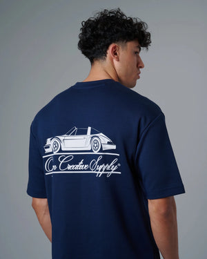 Relaxed Navy T-shirt - Rovit