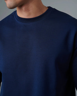 Relaxed Navy T-shirt - Rovit