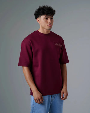 Relaxed Burgandy T-shirt - Rovit