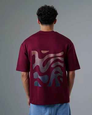 Relaxed Burgandy T-shirt - Rovit