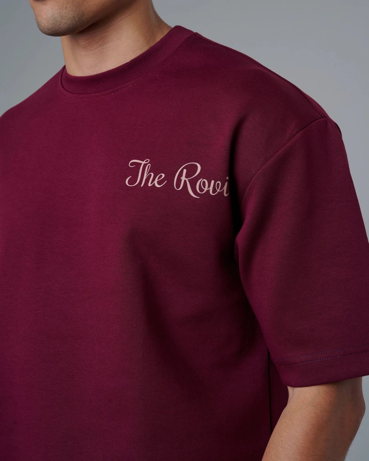 Relaxed Burgandy T-shirt - Rovit